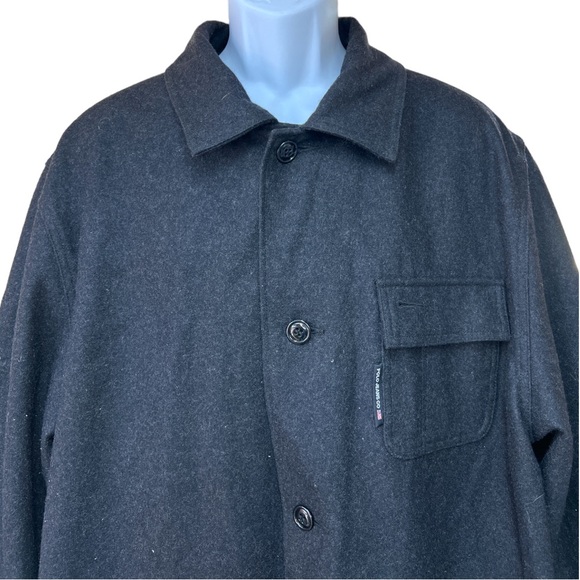 Sz XL Vintage Polo Jeans Co. Ralph Lauren Black Label Wool Coat - Picture 3 of 5
